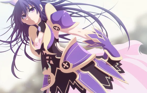 Девушка, доспехи, аниме, Date A Live