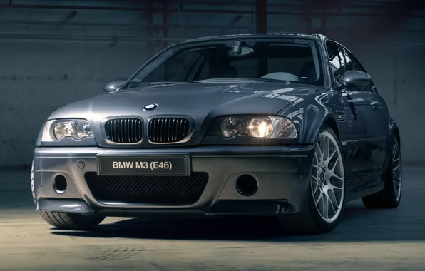 Картинка BMW, front, E46, headlights, M3, BMW M3 CSL