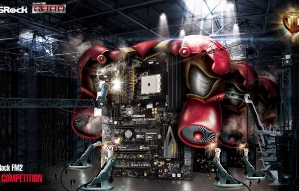 Картинка AMD, computer, technology, motherboard, Asrock