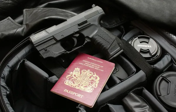 Картинка пистолет, walther, passport, пасспорт, p99