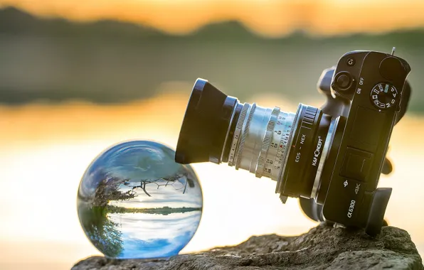 Шар, объектив, фотик
