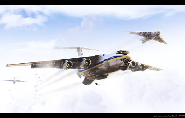 Картинка авиация, десант, IL 76