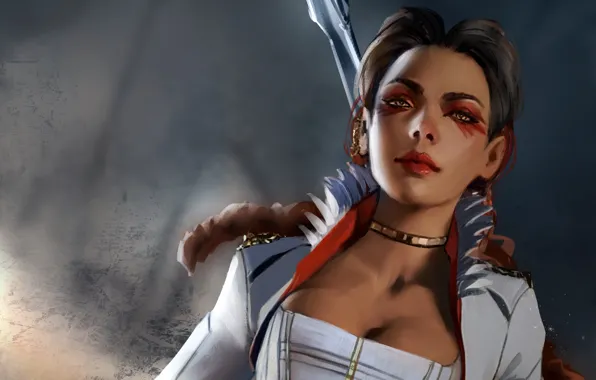 Живопись маслом, game art, apex legends, loba, loba apex legends