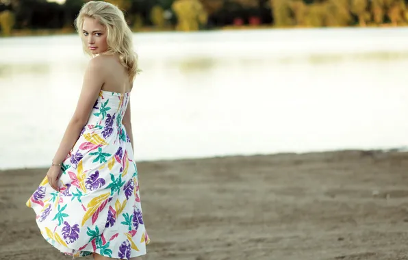 Девушка, портрет, платье