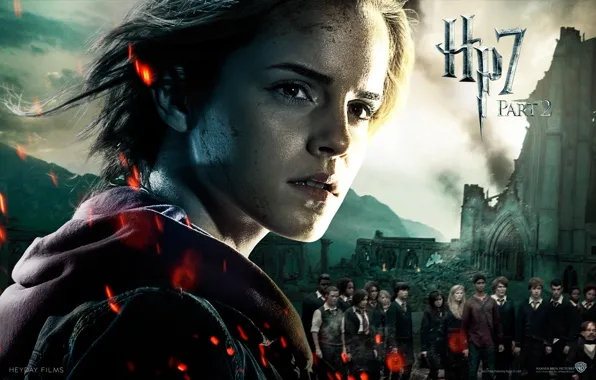 Картинка Эмма Уотсон, Emma Watson, Hermione Granger, Harry Potter and the Deathly Hallows Part 2, Гарри …