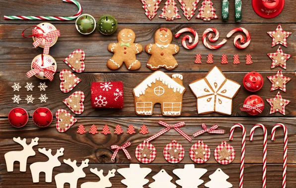 Картинка cookies, merry christmas, gingerbread, decoration