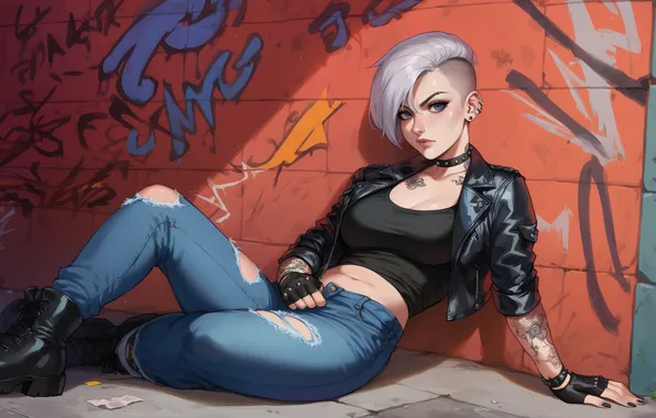 Картинка girl, punk, Art