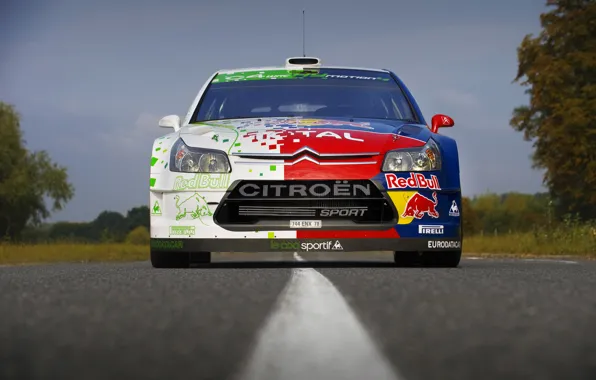 Картинка Дорога, Асфальт, Полоса, Citroen, Rally, Себастьен Лёб