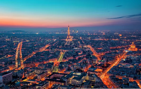 Ночь, город, Париж