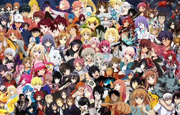 Лица, Anime, персонажи, Wallpaper, Characters