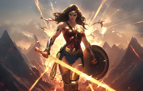 Картинка woman, courage, wonder