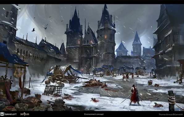 Paris, snow, Iron Blade, Environment Concept