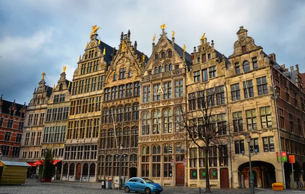 Здание, Бельгия, архитектура, Belgium, Антверпен, Antwerpen