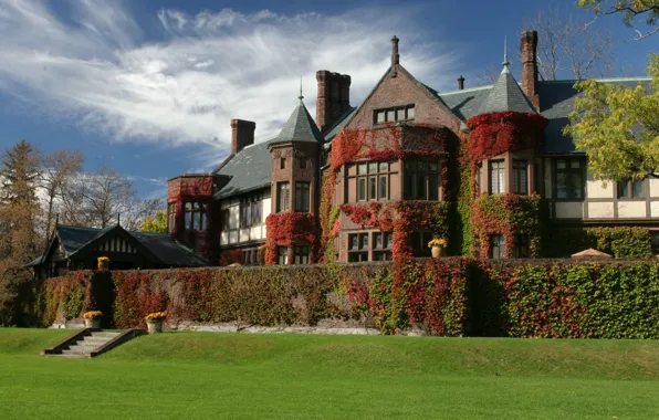 Город, Англия, особняк, Massachusetts, Lenox, Luxury Hotel, Berkshires