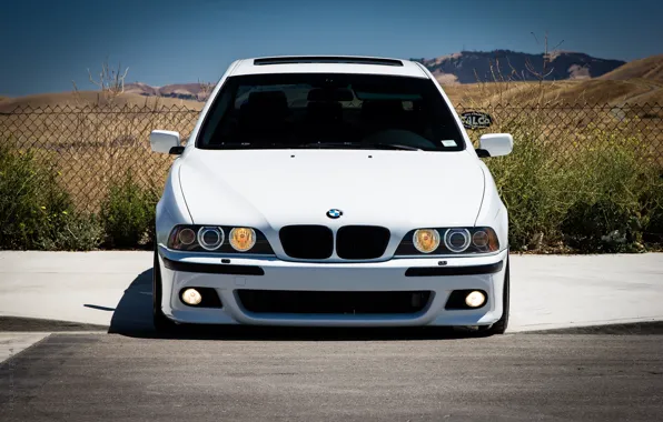 Картинка BMW, White, E39