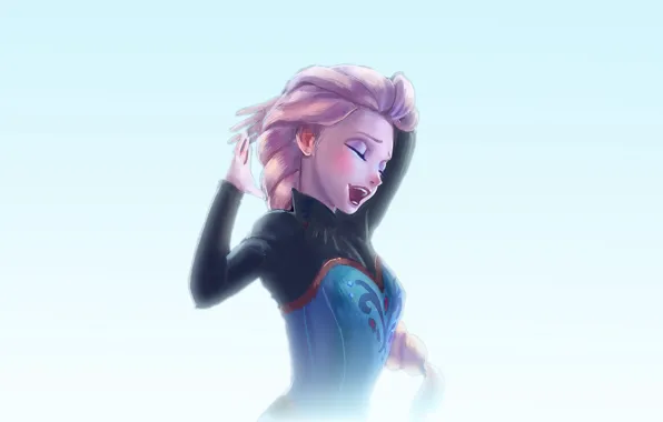 Рисунок, Frozen, Elsa, Эльза, Холодное Сердце