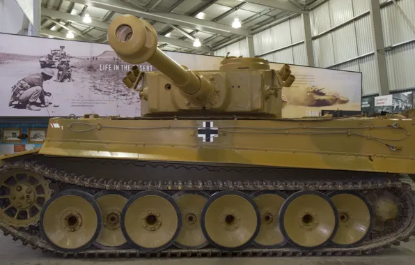 Тигр, музей, немецкий, тяжелый танк, tiger I