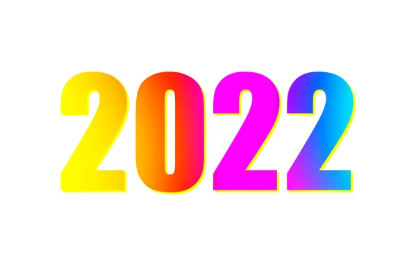 Обои, новый год, цифры, белый фон, 2022, 2022 год, фон дисплея