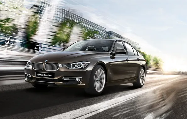 Картинка бмв, BMW, седан, 3 series, F30, Sedan, 2015