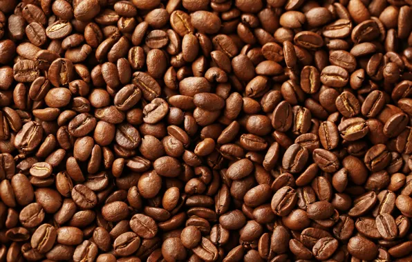 Макро, кофе, зерна, текстура, коричневые