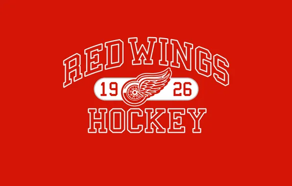 Спорт, Лого, Фон, Логотип, Detroit, NHL, НХЛ, Хоккей