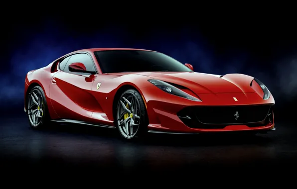 Красный, Ferrari, Superfast, 812