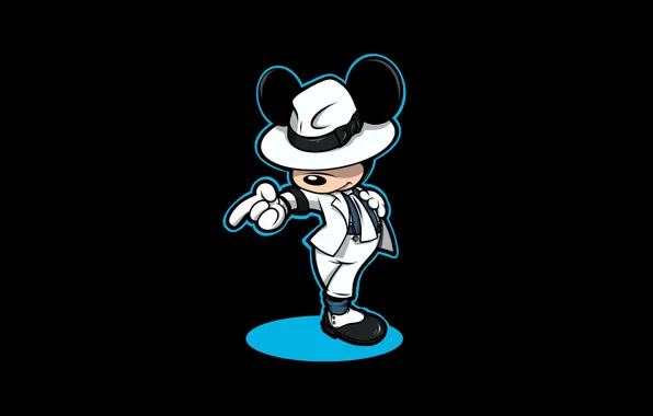 Рисунок, Фон, Майкл Джексон, Арт, Michael Jackson, Микки Маус, Mickey Mouse, Mickey