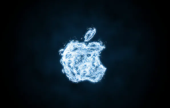 Картинка вода, Apple, логотип
