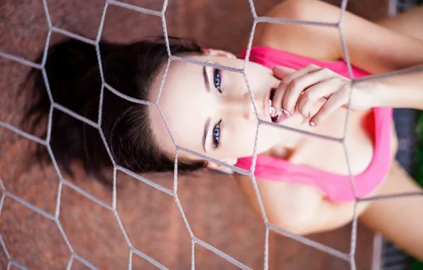 Brunette, model, net, Angelina Petrova, Ангелина Петрова