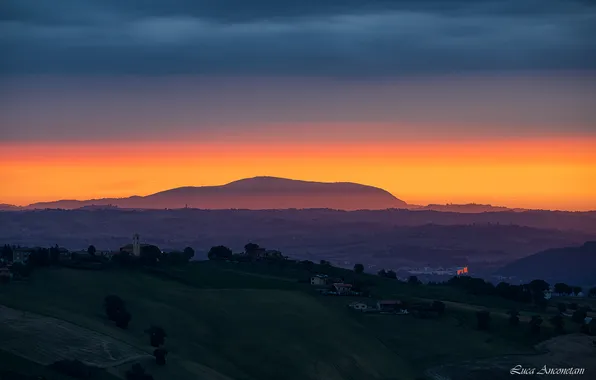 Картинка Anconetani Luca, Sunrise at Conero, восход солнца в Конеро, Лука Анконетани