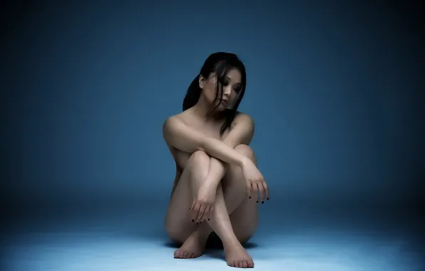 Девушка, поза, фон