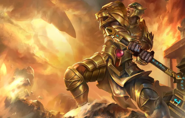 Молот, доспех, Heroes of Newerth, Lion of the Gods