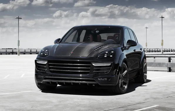 Черный, Porsche, порше, Black, Cayenne, кайен, TopCar, 2015