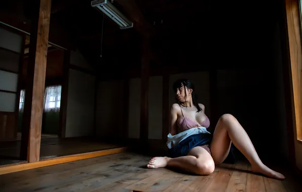 Beautiful, Asian, Model, Woman, Cute, Pretty, Japanese, Sitting