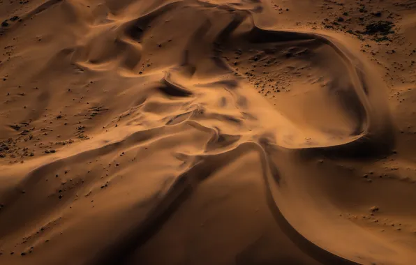 Картинка песок, барханы, пустыня, дюны