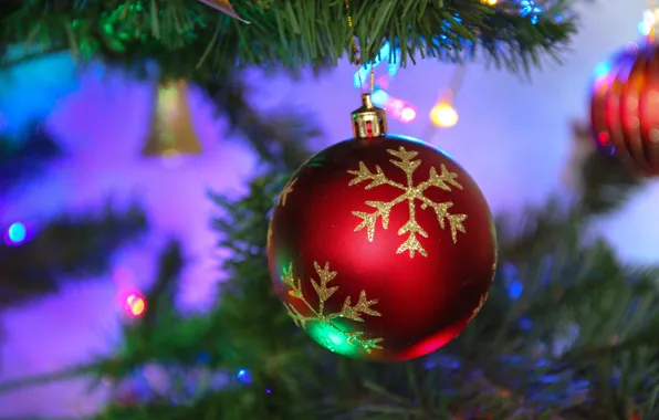 Шарики, украшения, праздник, елка, Рождество, Новый год, New Year, Merry Christmas