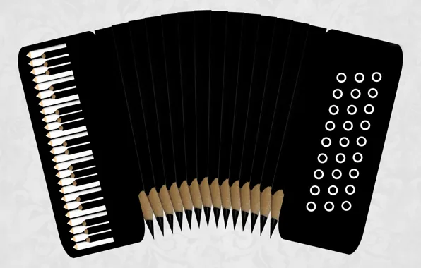 Картинка карандаши, клавиши, accordion