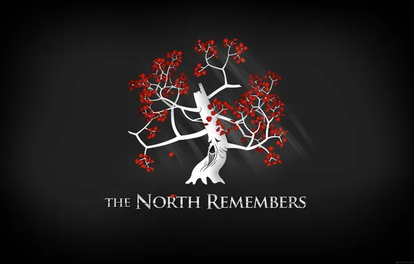 Картинка листья, дерево, минимализм, Game of Thrones, игра престолов, север помнит, the north remembers, чардрево