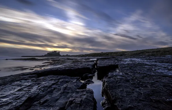 Море, пейзаж, закат
