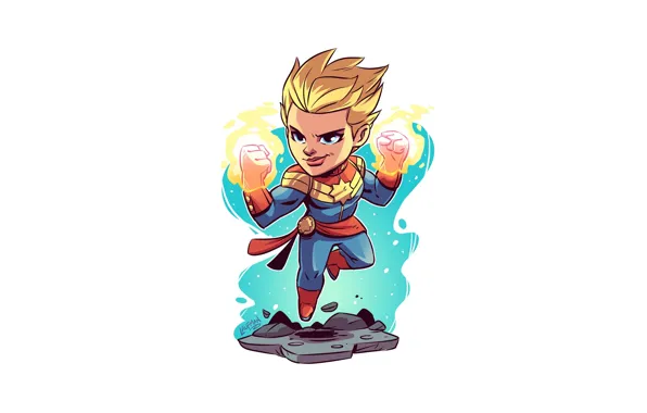 Marvel, female, Derek Laufman, Capitán Marvel
