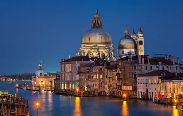 Картинка Италия, Венеция, канал, Italy, sunset, Venice, Panorama, channel