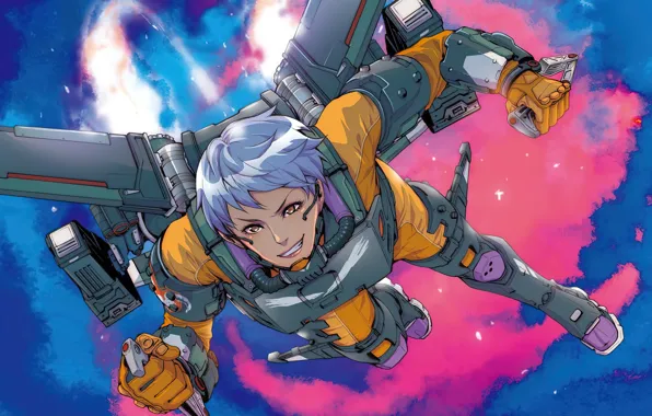 Валькирия, Valkyrie, game art, apex legends, апекс, apex legends art