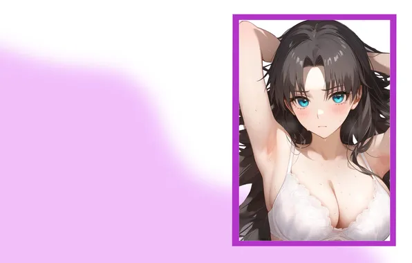 Kawaii, girl, hot, sexy, bra, cleavage, boobs, fate stay night