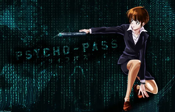 Аниме, арт, парень, psycho-pass, Психопаспорт