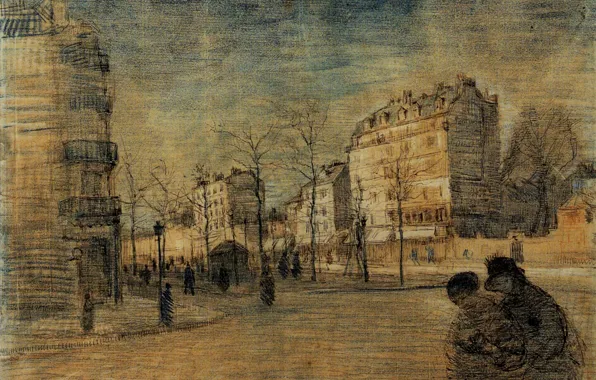 Картинка Drawings, Винсент ван Гог, The Boulevard de Clichy