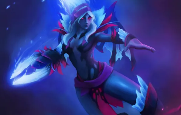 Hero, Game, Dota2, Vengeful Spirit, Flower of Darkness