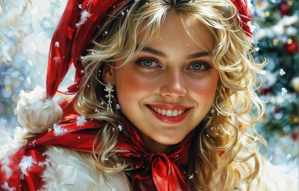Красивая, блонди, девушкa, Автор Lietuciennica
