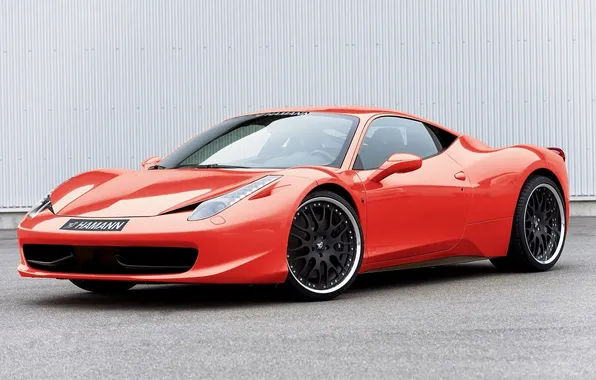 Ferrari, красная, 458, italia