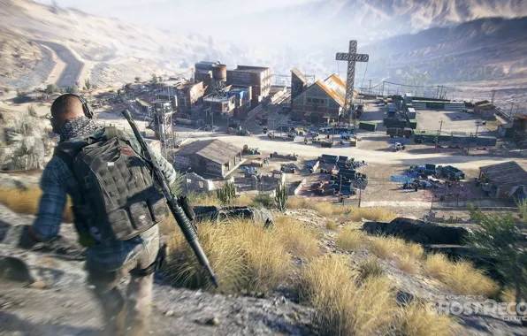 Оружие, деревня, солдат, ghost recon wildlands