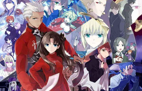 Аниме, арт, Fate/Stay Night, персонажи
